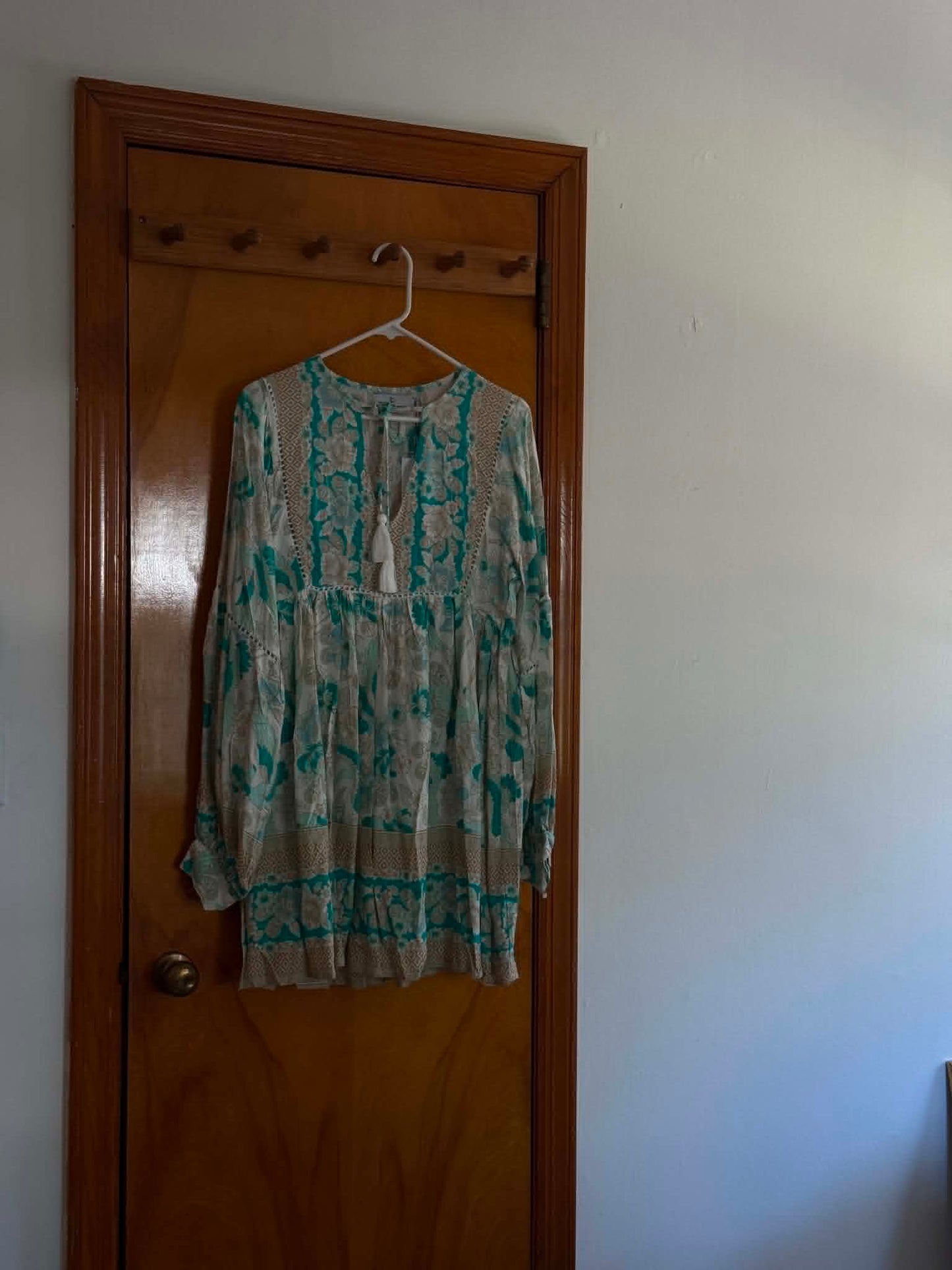 Boho Long Sleeve Mini Dress