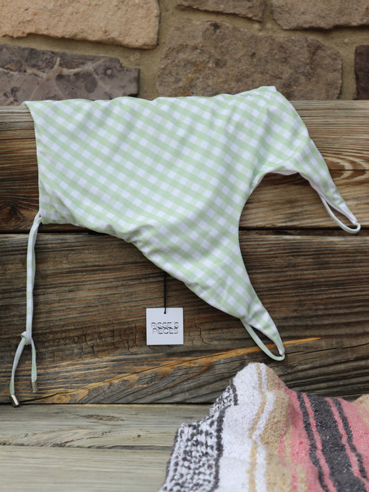 Cherisse - Women's One Piece - Gingham Green